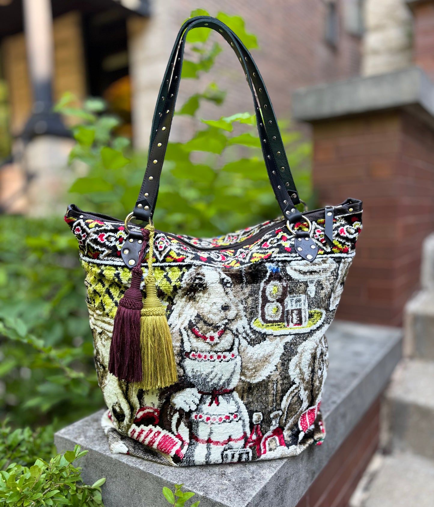 Canine Sinners Velvet Ziptop Bag