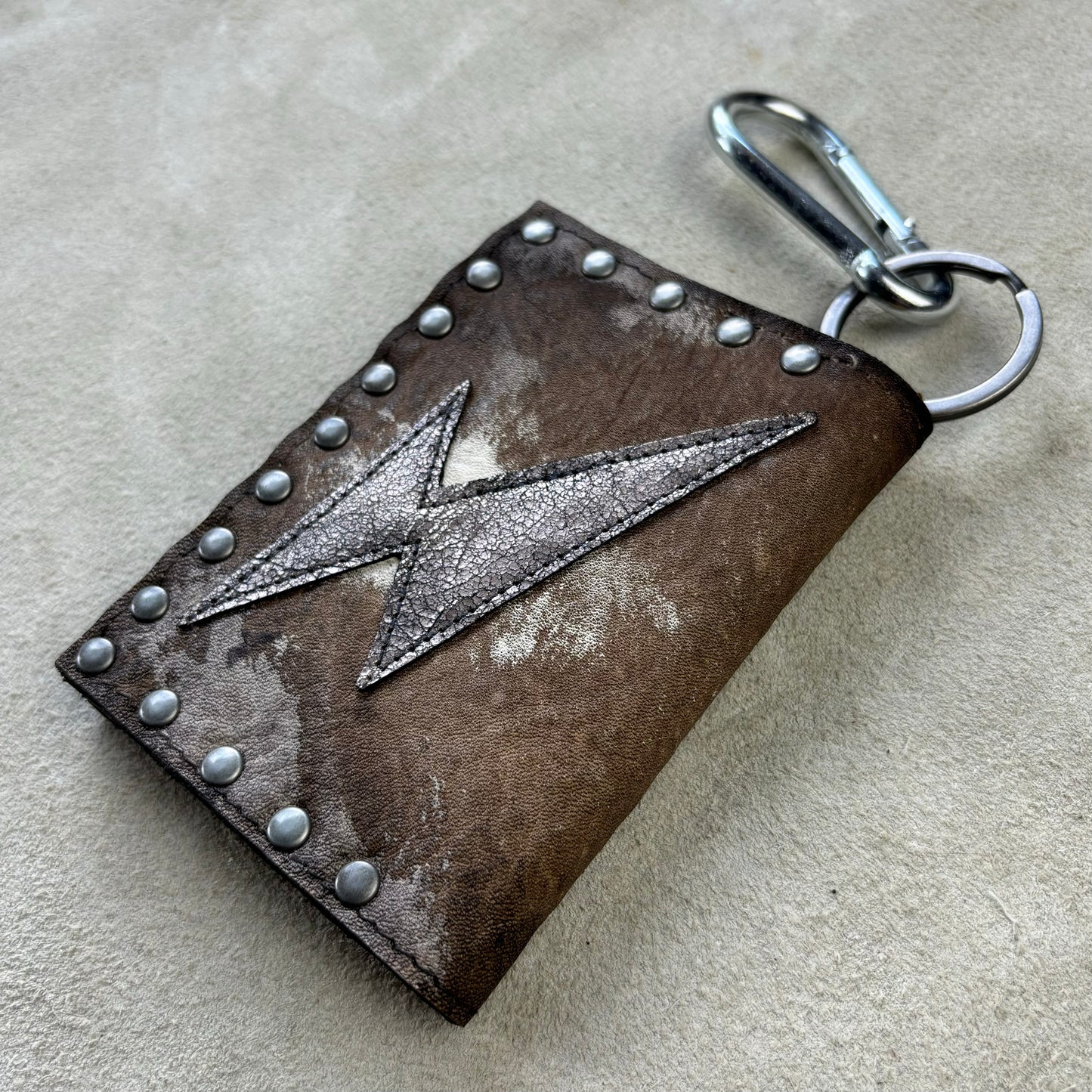 Distressed Lightning Bolt Wallet