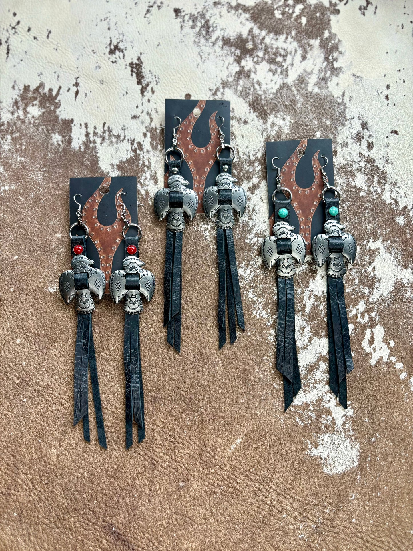 Black Thunderbird Earrings